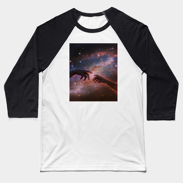 The creation of the galaxy Baseball T-Shirt by cupofmars